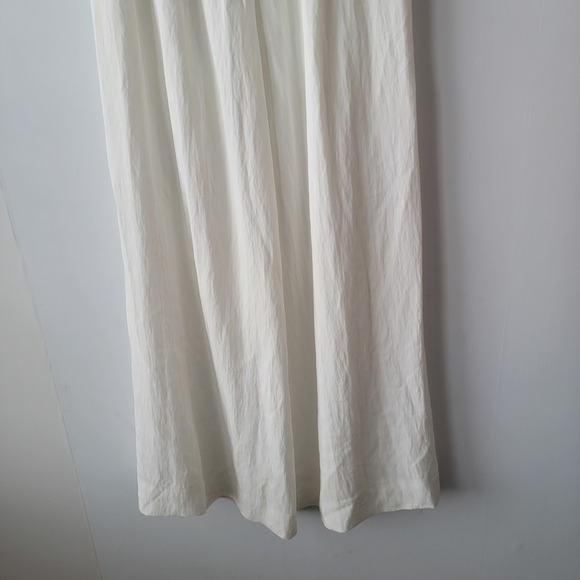Zara Women's Elastic Drawstring Waist Wide Leg Pants size XL Lightweight - Picture 4 of 8